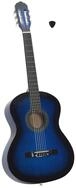 vidaXL Westerngitarre Klassikgitarre f&uuml;r Anf&auml;nger Blau 4/4 39" Lindenholz