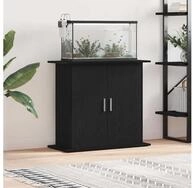 vidaXL Aquariumunterschrank Aquariumst&auml;nder Schwarze Eiche 81 x 36 x 73 cm