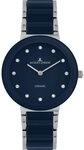 Jacques Lemans Keramikuhr Monaco 42-7ZB, Quarzuhr, Armbanduhr, Damenuhr, analog,