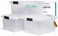 Novaliv Aufbewahrungsbox 30536+3xTRA (3 St), Novaliv 3x Aufbewahrungsboxen mit Deckel
