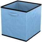 Intirilife Aufbewahrungsbox (6 St), Faltbare Aufbewahrungsbox ohne Deckel - Blau