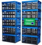 Novaliv Aufbewahrungsbox 30632-10x (10 St), Novaliv Klappbox 45l Blau 10er Set -