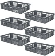 BRB-Lagertechnik Stapelbox 6x Eurobeh&auml;lter/B&auml;ckerkiste durchbrochen, LxBxH