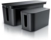 BEARWARE Kabelbox, (Set, 2-tlg), mit Gummif&uuml;&szlig;en - Kabelmanagement / dezente...