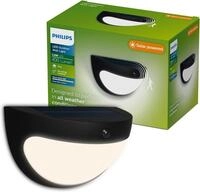 Philips LED Au&szlig;en-Wandleuchte Outdoor Solar Swyn, Abschaltautomatik,