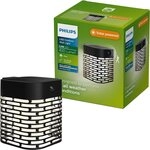 Philips LED Au&szlig;en-Wandleuchte Outdoor Solar Hara, Abschaltautomatik,
