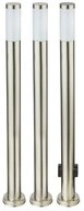 GLOBO LIGHTING LED Au&szlig;en-Stehlampe, Leuchtmittel inklusive, Warmwei&szlig;, 3er Set