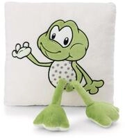 Nici Pl&uuml;schfigur Nici 62283 Kissen Frosch Fridolin Frog quadratisch 30x30cm