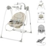 Lorelli Babywippe Babywippe elektrisch Tango 2 in 1, Fernbedienung, MP3, Timer,