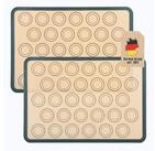 Intirilife Backmatte, Silikon (2-tlg), 2x wiederverwendbare Silikon Macaron...