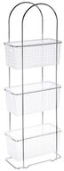 5five Simply Smart Badregal Badregal mit 3 abnehmbaren K&ouml;rben, transparent