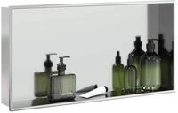 vidaXL Duschablage, Duschnische Silbern Geb&uuml;rstet 62x32x9 cm Edelstahl