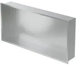 LuxeBath Duschwand Wandnische mit Rahmen aus Edelstahl Flexibler Einbau f&uuml;r