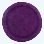 Homescapes Badematte Runde Battematte lila 80 cm aus 100% Baumwolle, H&ouml;he 20...
