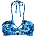 Triumph B&uuml;gel-Bikini-Top Midnight Swim Bandeau, weich und gl&auml;nzend blau 36