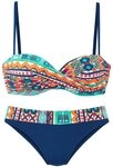 Buffalo B&uuml;gel-Bandeau-Bikini mit farbenfrohen Design