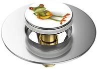 Sanilo Waschbeckenst&ouml;psel Pop-Up Froggy, hochwertig, universell, mit Motiv,...