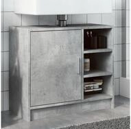 vidaXL Schrankmodule Waschbeckenunterschrank Betongrau 63x29x55 cm Holzwerkstoff