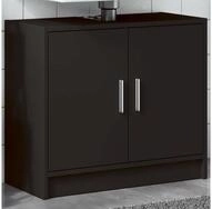 vidaXL Schrankmodule Waschbeckenunterschrank Schwarz 63x29x55 cm Holzwerkstoff