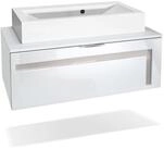 Vladon Waschbeckenunterschrank Aloha V2 (Wachtischunterschrank, mit Waschbecken)