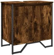 vidaXL Badezimmer-Set Waschbeckenunterschrank R&auml;uchereiche 60x35x60 cm