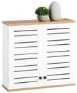 SoBuy H&auml;ngeschrank BZR42 mit Lamellent&uuml;ren Wandschrank Badh&auml;ngeschrank