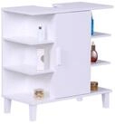 relaxdays Waschbeckenunterschrank T&uuml;r & Ablage wei&szlig;