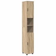 vidaXL Badezimmerspiegelschrank Badezimmerschrank mit Speicher Sonoma-Eiche 30...