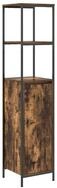 vidaXL Badezimmerspiegelschrank Badschrank mit Regalen R&auml;uchereiche 36x35x165...