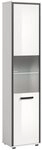 xonox.home Hochschrank inkl. Glasbodenclip in wei&szlig; hochglanz B/H/T ca.:...
