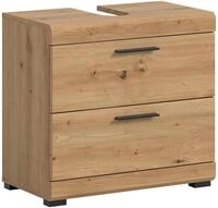 xonox.home Waschbeckenunterschrank in Artisan Eiche Nachbildung B/H/T: 60x56x34...