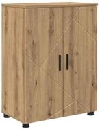 vidaXL Badezimmerspiegelschrank Badezimmerschrank Artisan-Eiche 60 x 35 x 80 cm