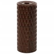 vidaXL Gartenzaun Balkon-Sichtschutze 10 Stk. Braun Schwarz 255x19 cm Poly...