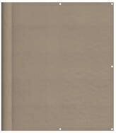 vidaXL Balkonsichtschutz Balkonabdeckung Taupe 120x800 cm 100 % Polyester-Oxford