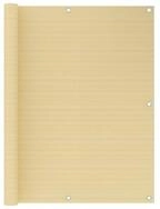vidaXL Balkonsichtschutz Balkon-Sichtschutz Beige 120x600 cm HDPE