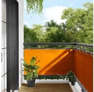vidaXL Balkonsichtschutz Balkon-Sichtschutz Orange 75x800 cm 100 %...