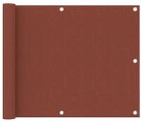 vidaXL Seitenmarkise 75 x 500 cm Balkon-Sichtschutz Terracotta-Rot 75x500 cm