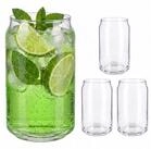 relaxdays Longdrinkglas Longdrinkgl&auml;ser 4er Set Dosenform, Glas
