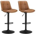 VASAGLE Barhocker Barst&uuml;hle (Set, 2 St), h&ouml;henverstellbar, drehbar