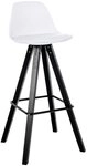 CLP Barhocker Corbin Square, Kunstleder-Bezug, Gestell aus Buchenholz