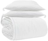 vidaXL Daunenbettdecke + Kopfkissen, Bettdecken Set mit Kissen 3 pcs Wei&szlig;