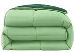 wometo Microfaserbettdecke Pl&uuml;sch Steppbett Bi-Color 155x220 cm, F&uuml;llung: