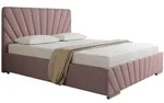 Homesy Polsterbett RAY Doppelbett mit Stauraum aus Kiefernholz 140x200 160x200