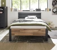 Begabino Bettgestell Dallas Bett, Jugendbett mit gepolstertem Kopfteil,...