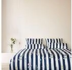 Elegante Bettw&auml;sche Flowerstripe, Mako-Satin, 2 teilig, angenehmes Hautgef&uuml;hl
