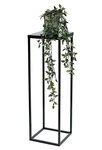 DanDiBo Blumenhocker Metall Schwarz 70 cm Eckig Blumenhocker Beistelltisch...