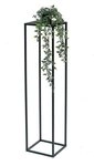 DanDiBo Blumenst&auml;nder Blumenhocker Metall Schwarz Eckig 100 cm Beistelltisch...