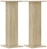 vidaXL Blumenst&auml;nder Pflanzenst&auml;nder 2 Stk. Sonoma-Eiche 30x30x80 cm...
