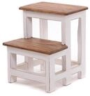 DESIGN DELIGHTS Hocker TRITTLEITER STEP, 46x37cm (HxB), Altholz, Tritthocker,