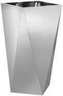 vidaXL Blumentopf Pflanzk&uuml;bel Silber 40 x 40 x 75 cm Verzinkter Stahl (1 St)